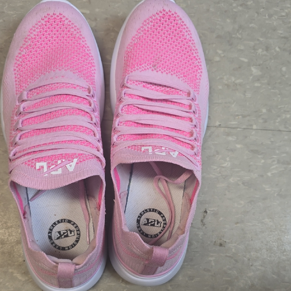 APL Women's Bright Pink Knit Sneakers